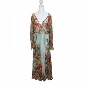 Floral Vintage Multicolor Maxi Dress